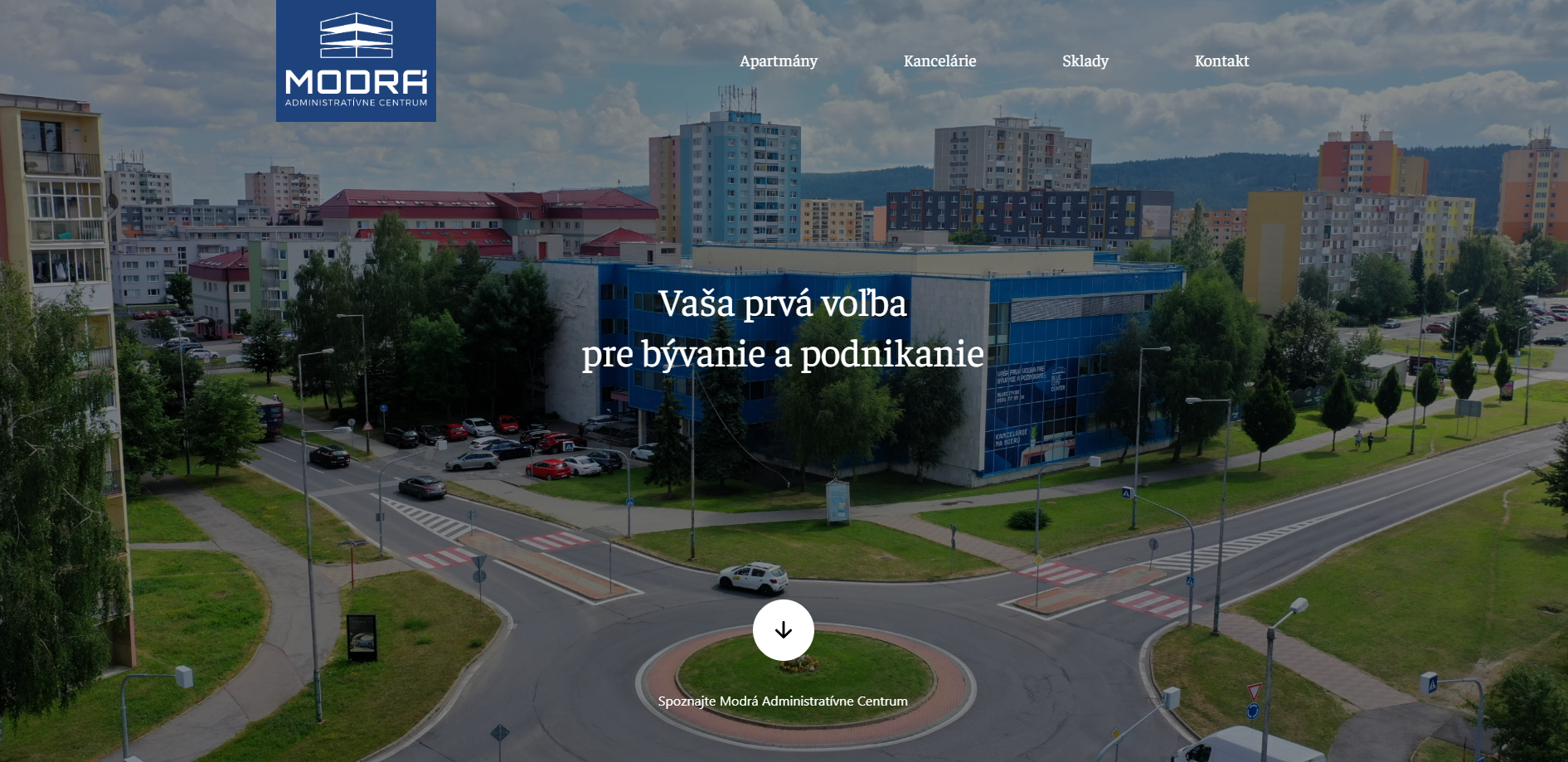 Modra blue city project image